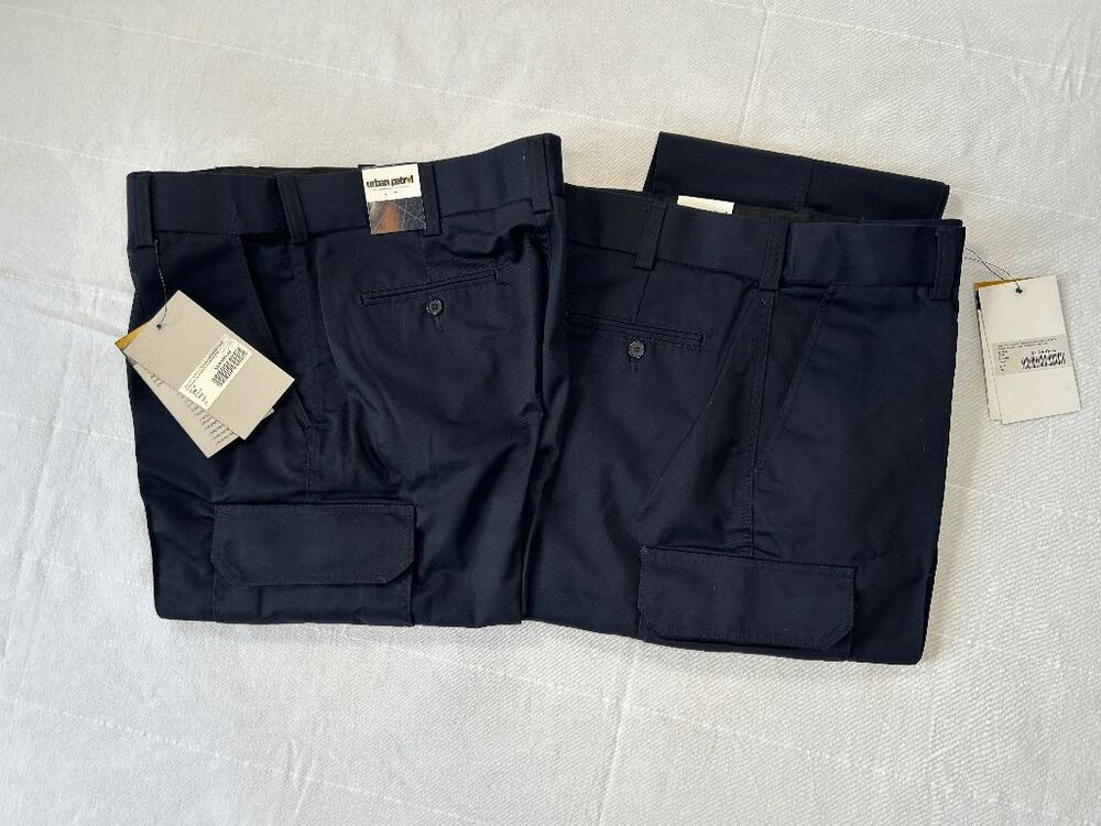 Urban Patrol Cargo Utility Tactical Pant Lot of Two NWT Size 34 and 36 Navy Blue